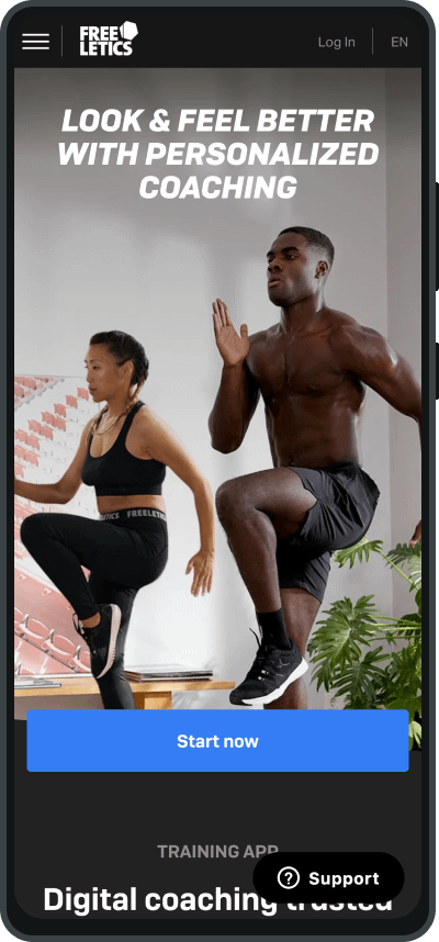The Freeletics app
