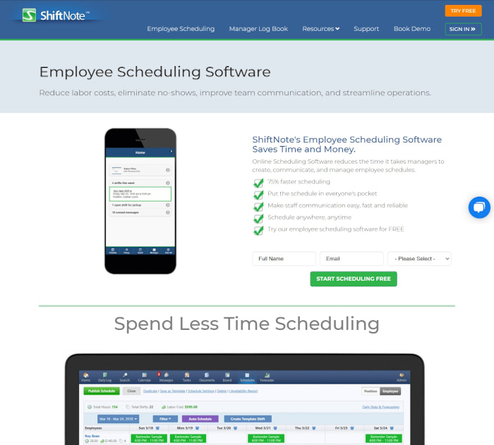 Best employee scheduling apps: ShiftNote