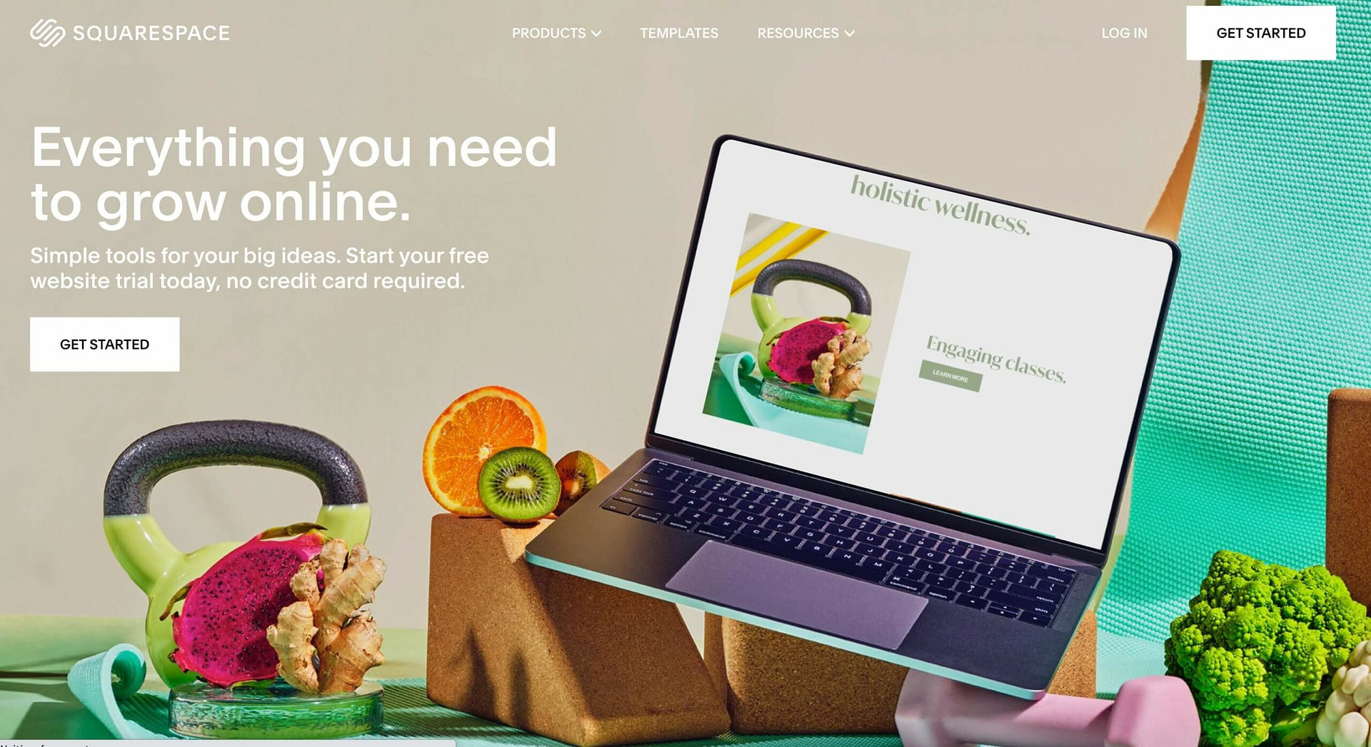 The Squarespace website builder.