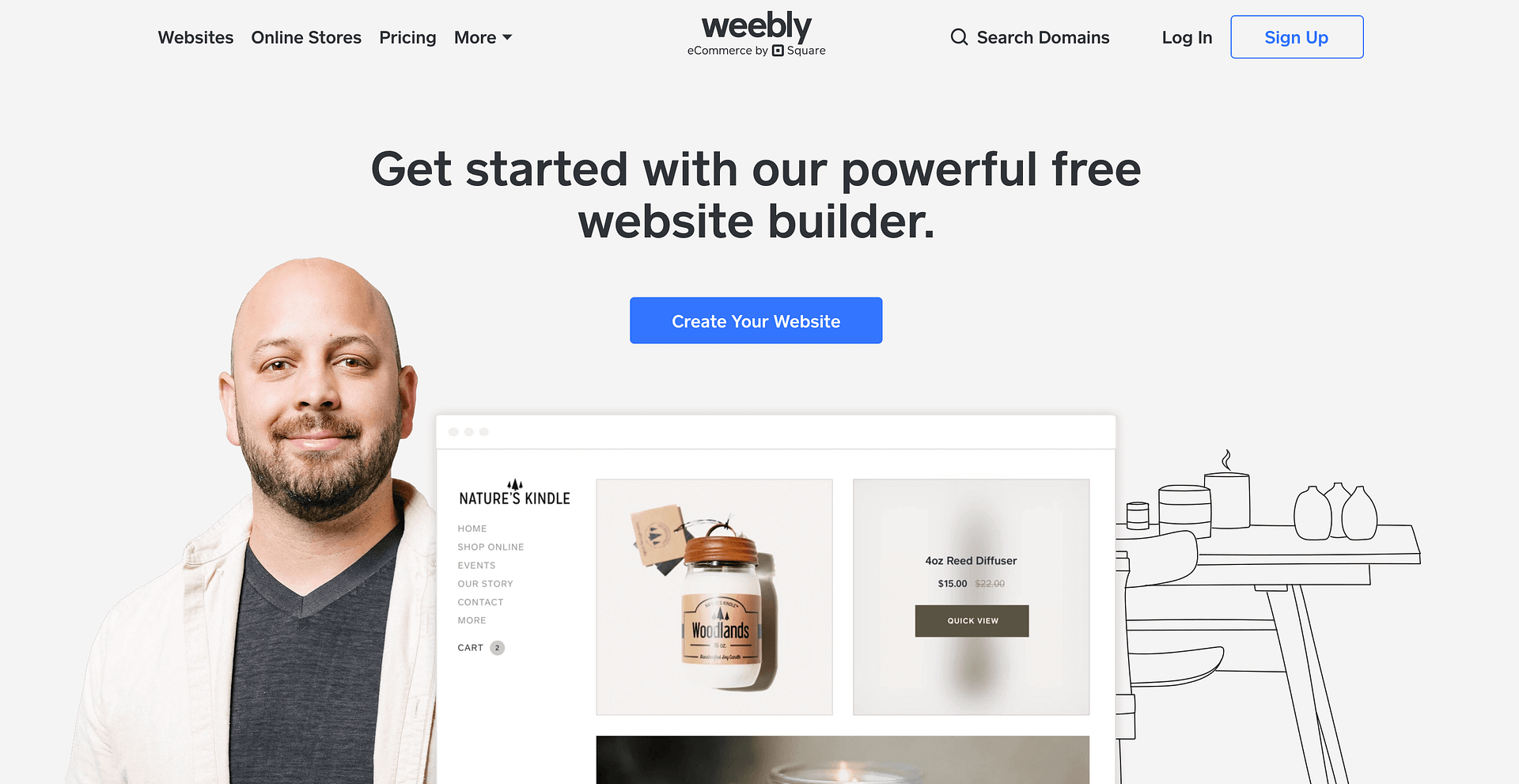 Weebly homepage