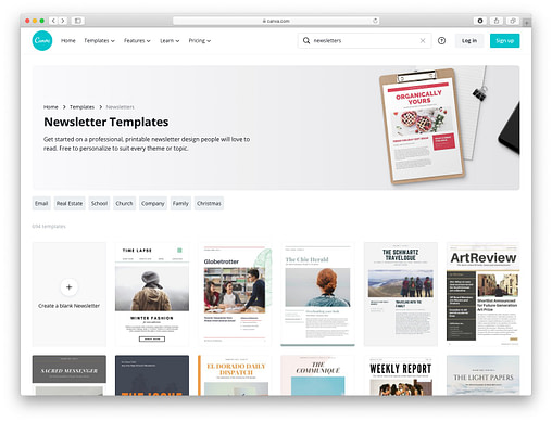 10 Best Places For Free Email Newsletter Templates 3 Free email newsletter templates: canva