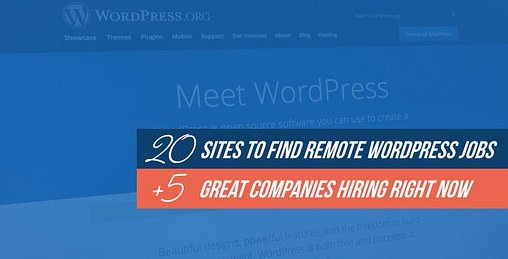 20 Best Remote Jobs Websites in 2020 2 where to find WordPress jobs