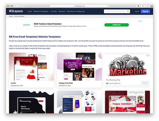 10 Best Places For Free Email Newsletter Templates 10 w3layouts