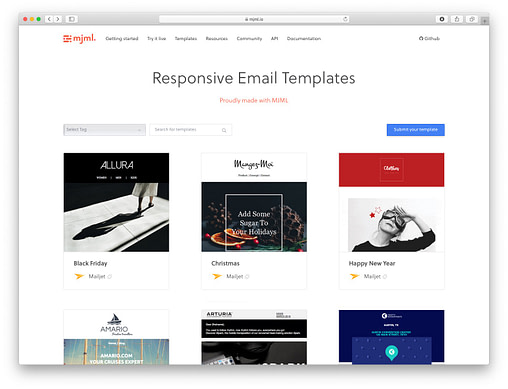 10 Best Places For Free Email Newsletter Templates 8 mjml