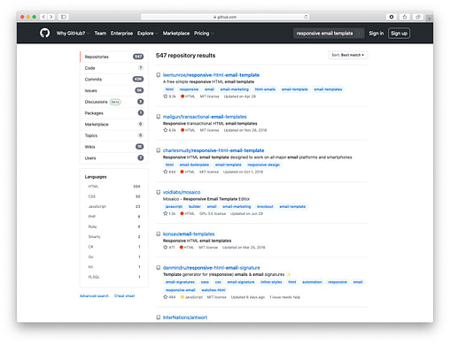 10 Best Places For Free Email Newsletter Templates 9 github