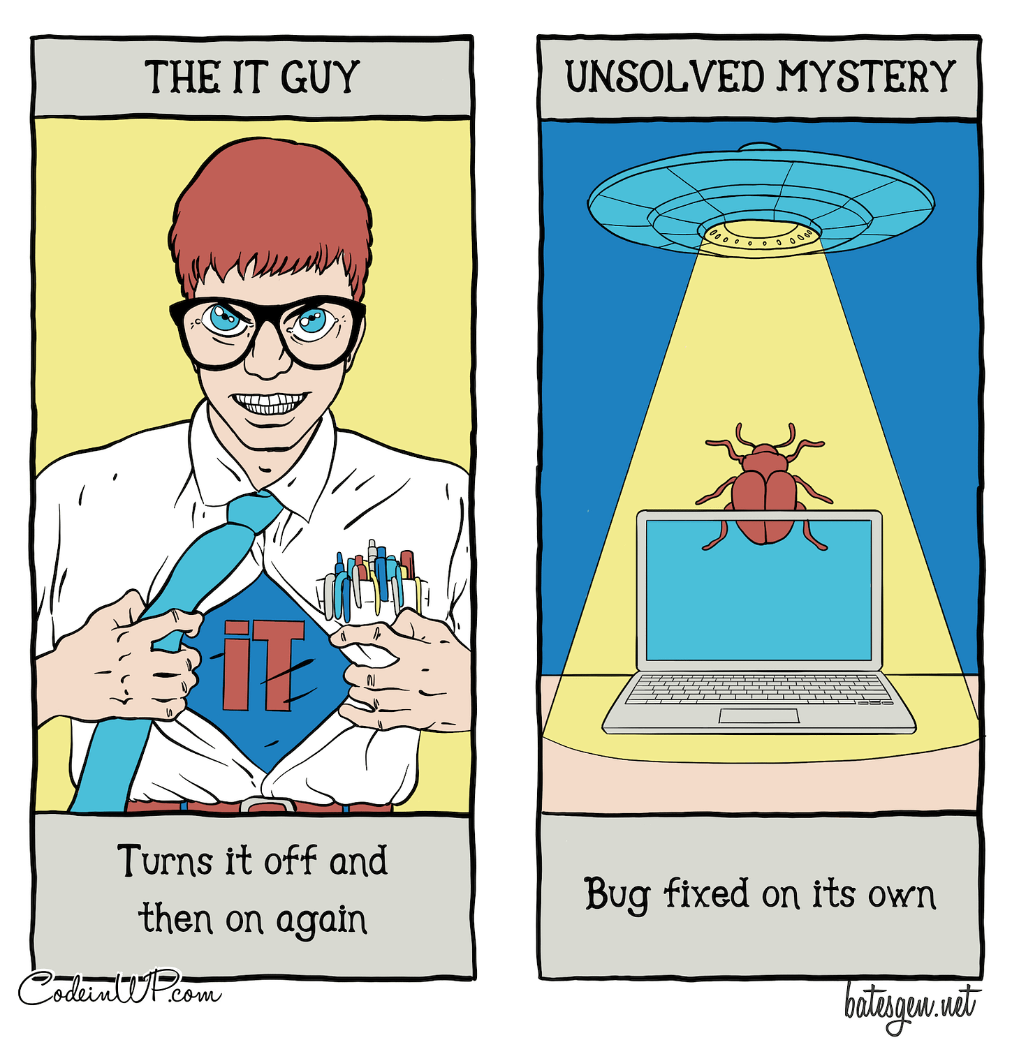 Tarot of the internet looking at IT support heroes and dumb luck