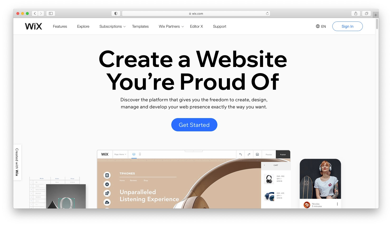 Best WordPress alternatives #1: Wix