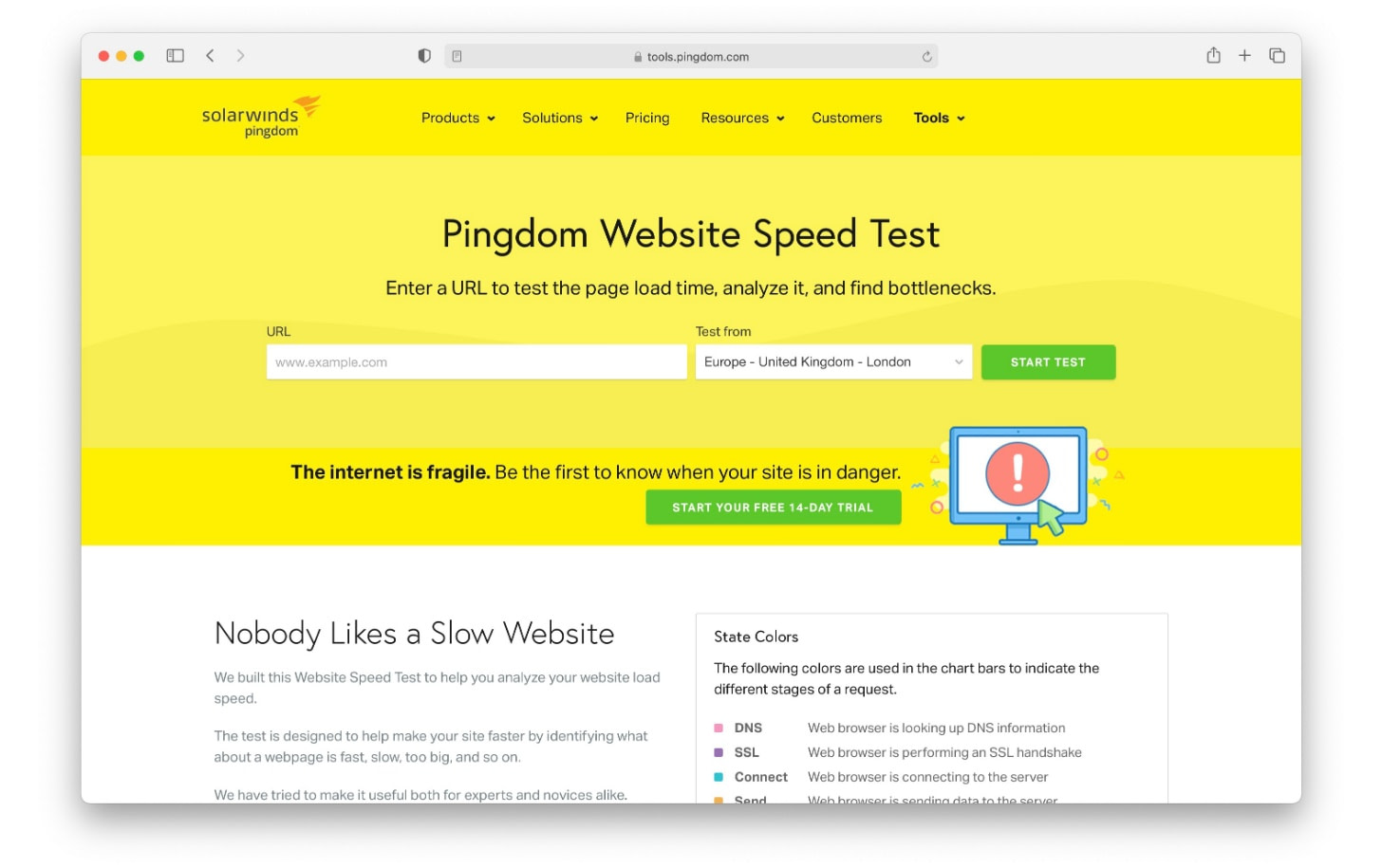 SEO tools like Pingdom make website analysis easy