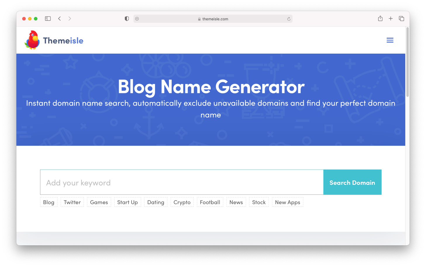 Blog name generator