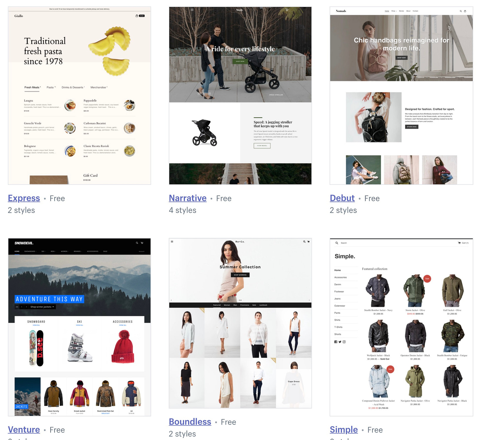 Shopify is a popular eCommerce website builder for stores.