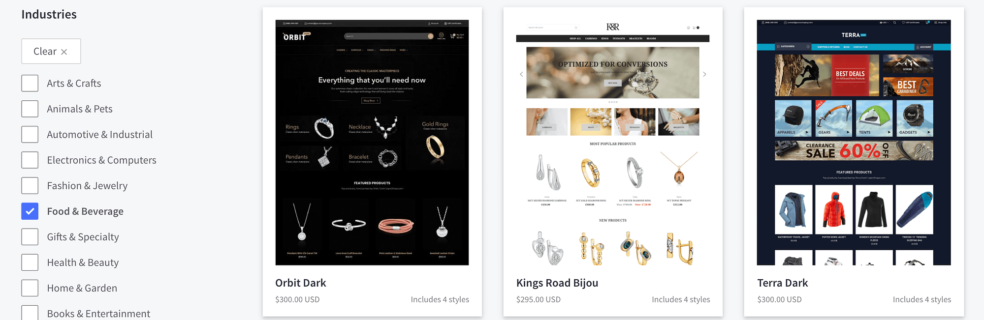 BigCommerce eCommerce themes