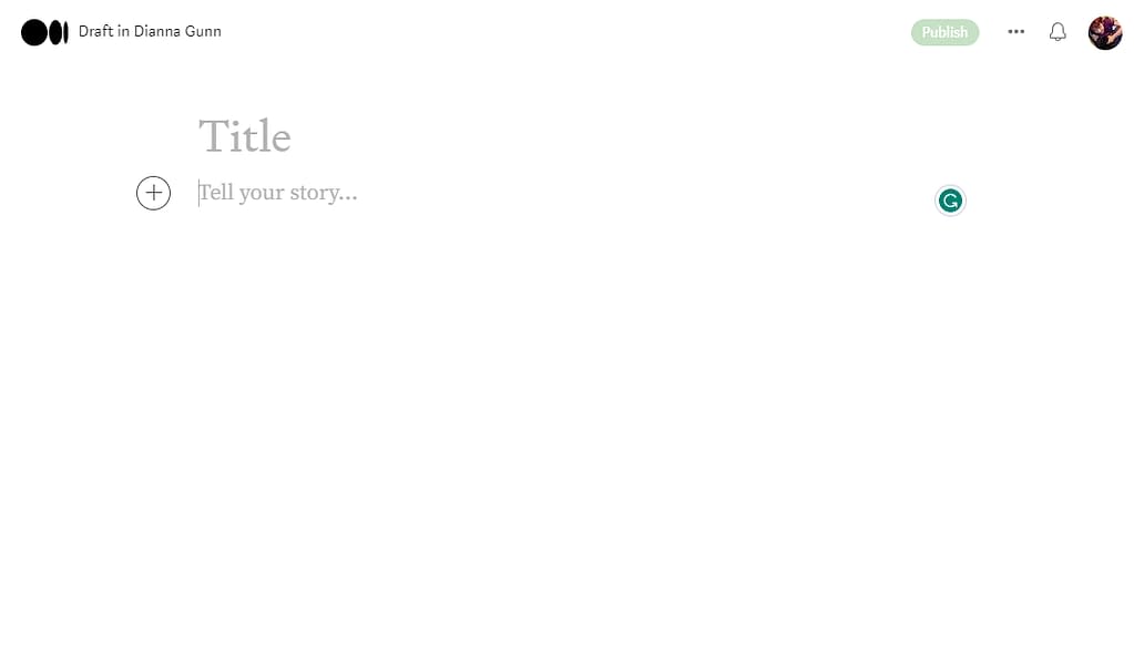 Substack vs Medium: Medium post editor.