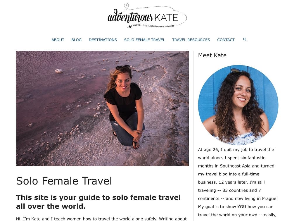 Adventurous Kate website.