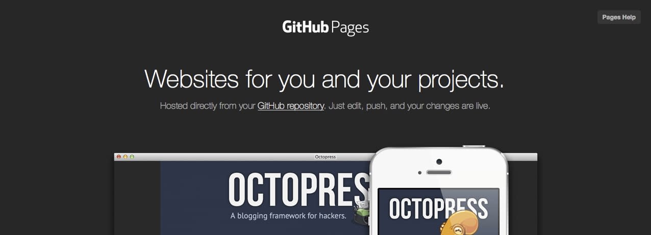 GitHub pages in work.