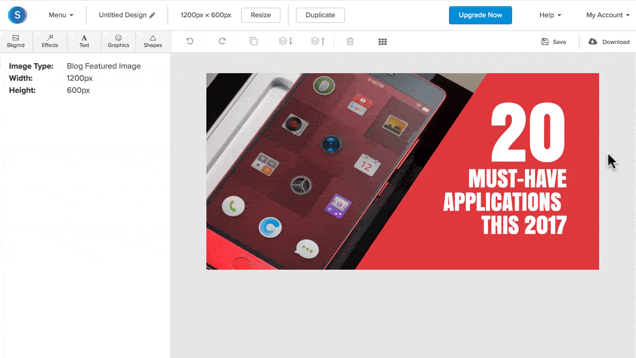 Snappa is an easy-to-use image editing tool.
