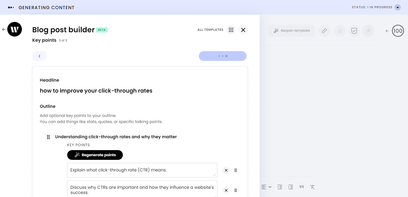 Writer blog builder.