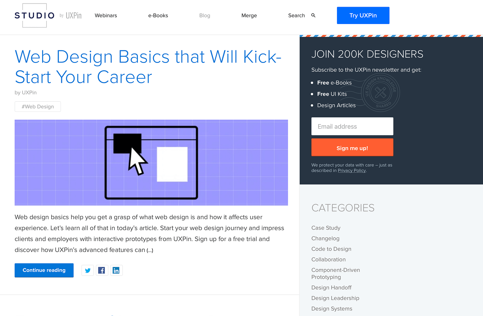 UXPin is one of the best UX blogs to follow.