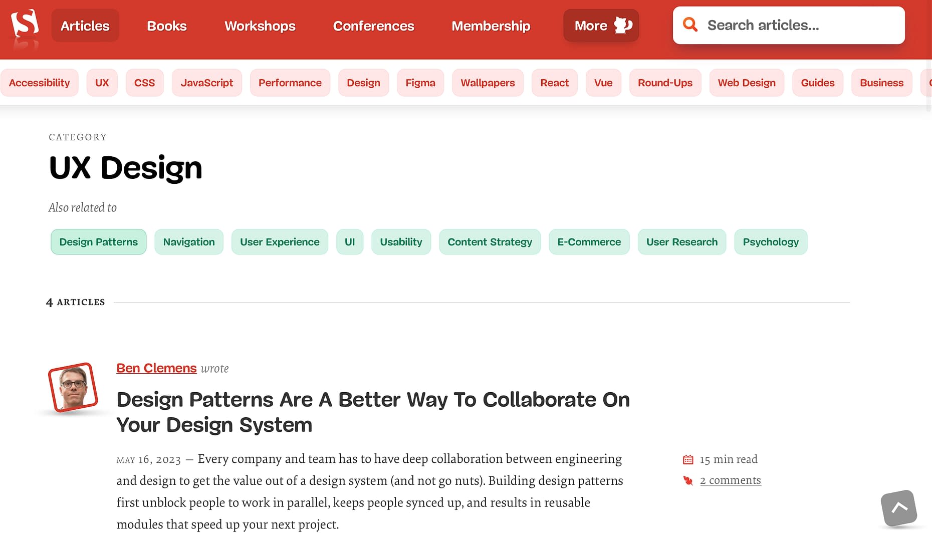 Smashing Magazine is great for UX inspiration.