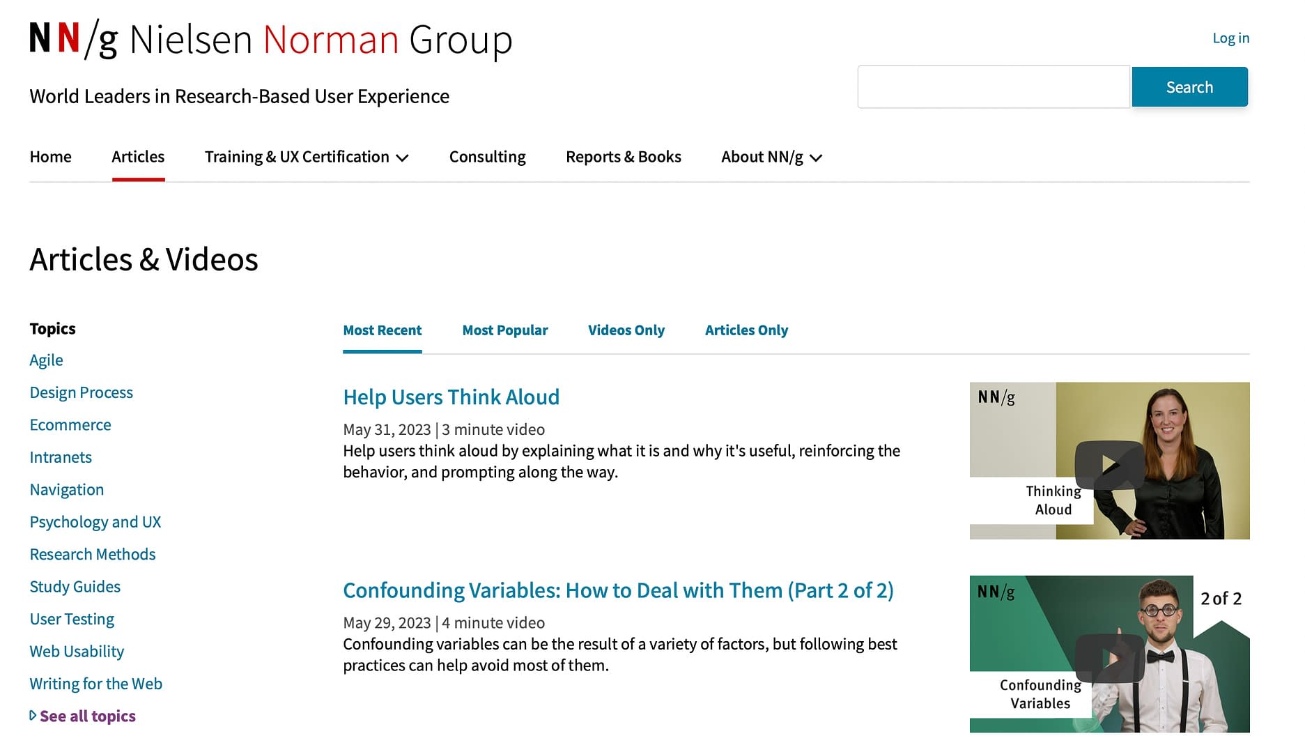 The Nielson Norman Group.