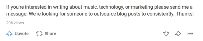 Quora freelance writing jobs