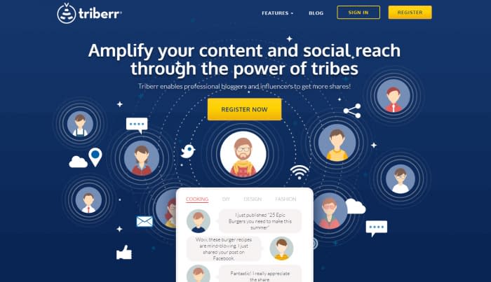 blogging communities: Triberr.