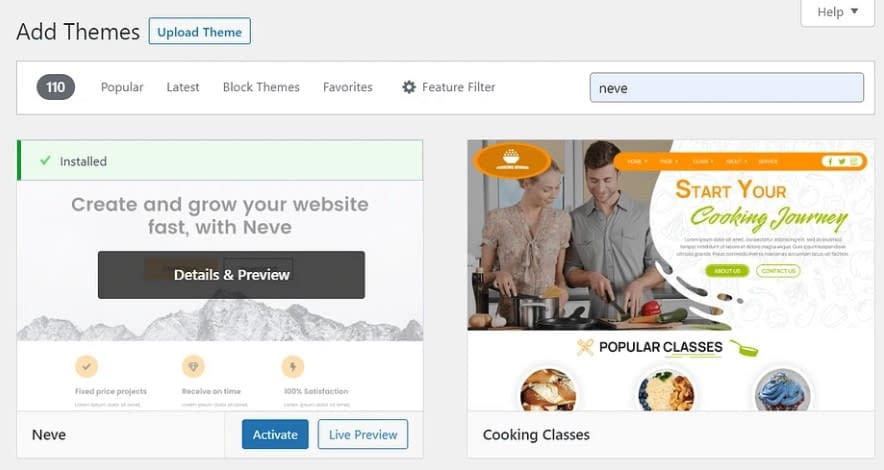 How to start a music blog - installing themes