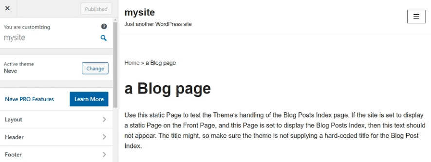 WordPress- activating themes