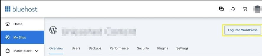 Bluehost Automatic WordPress install