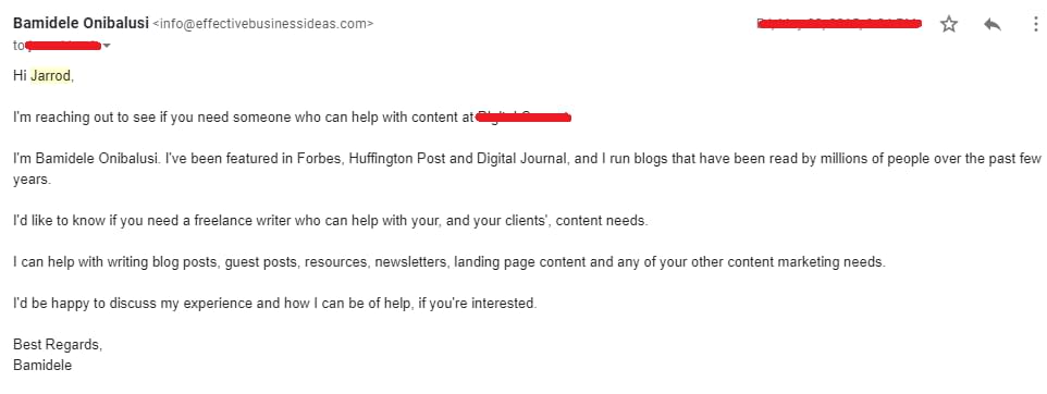 Jarrod cold pitch sample