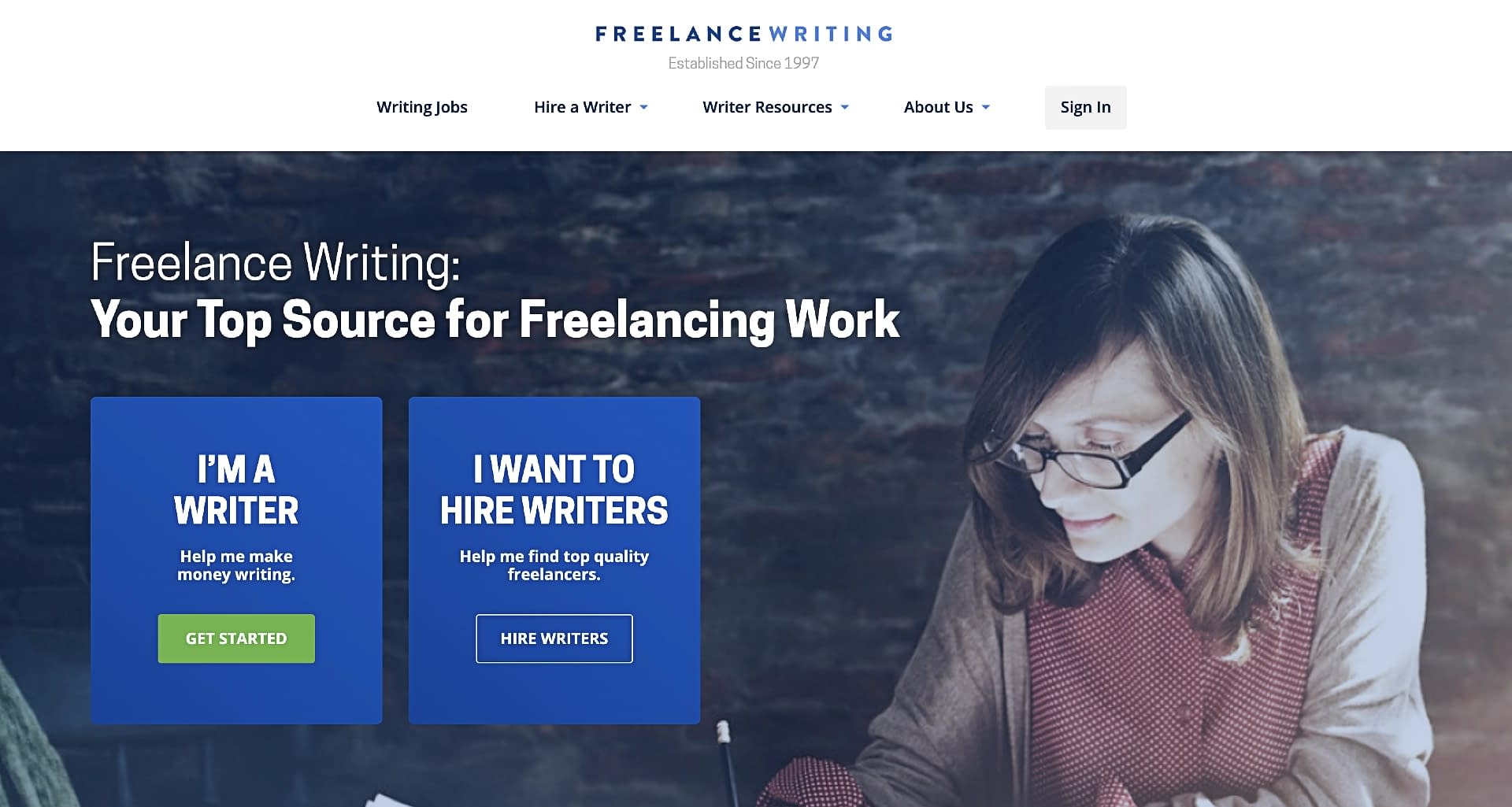 Freelance Writing website.