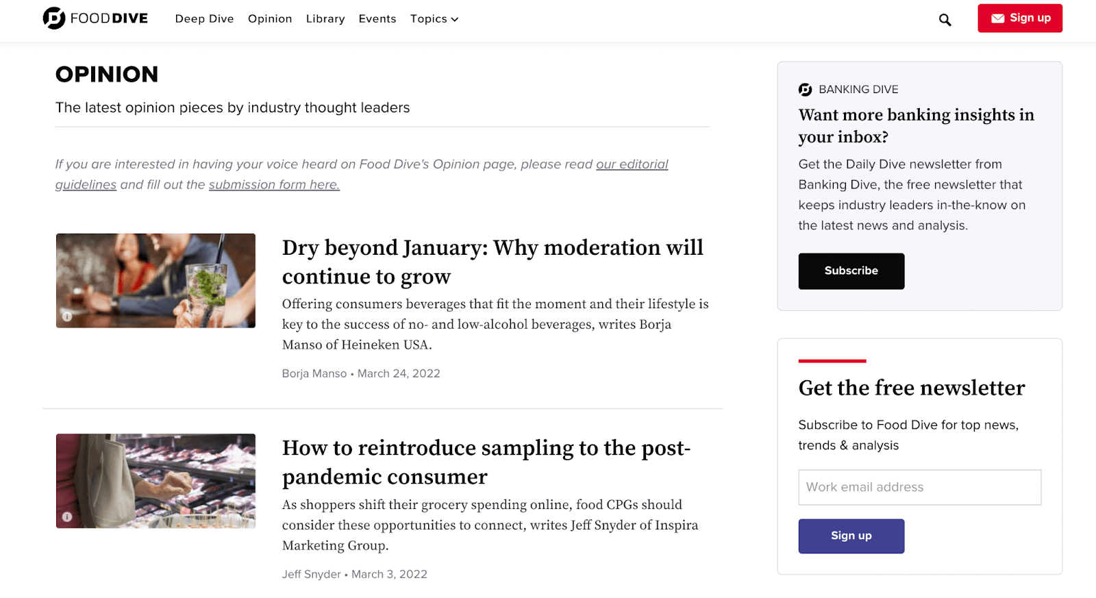 Opinion pieces by industry leaders.