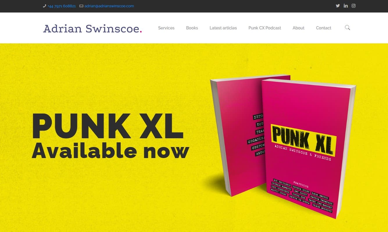 Adrian Swinscoe is one of the best customer experience blogs to follow.