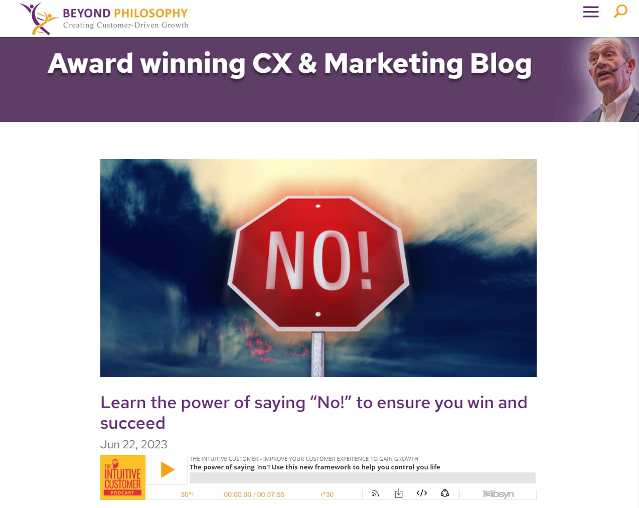 Beyond Philosophy customer experience blog.