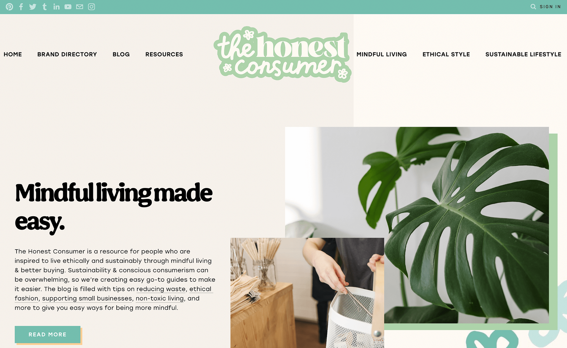 The Honest Consumer blog.