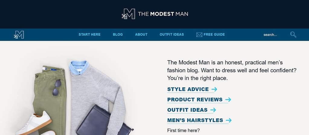 The Modest Man is one of the top fashion blogs that make money.