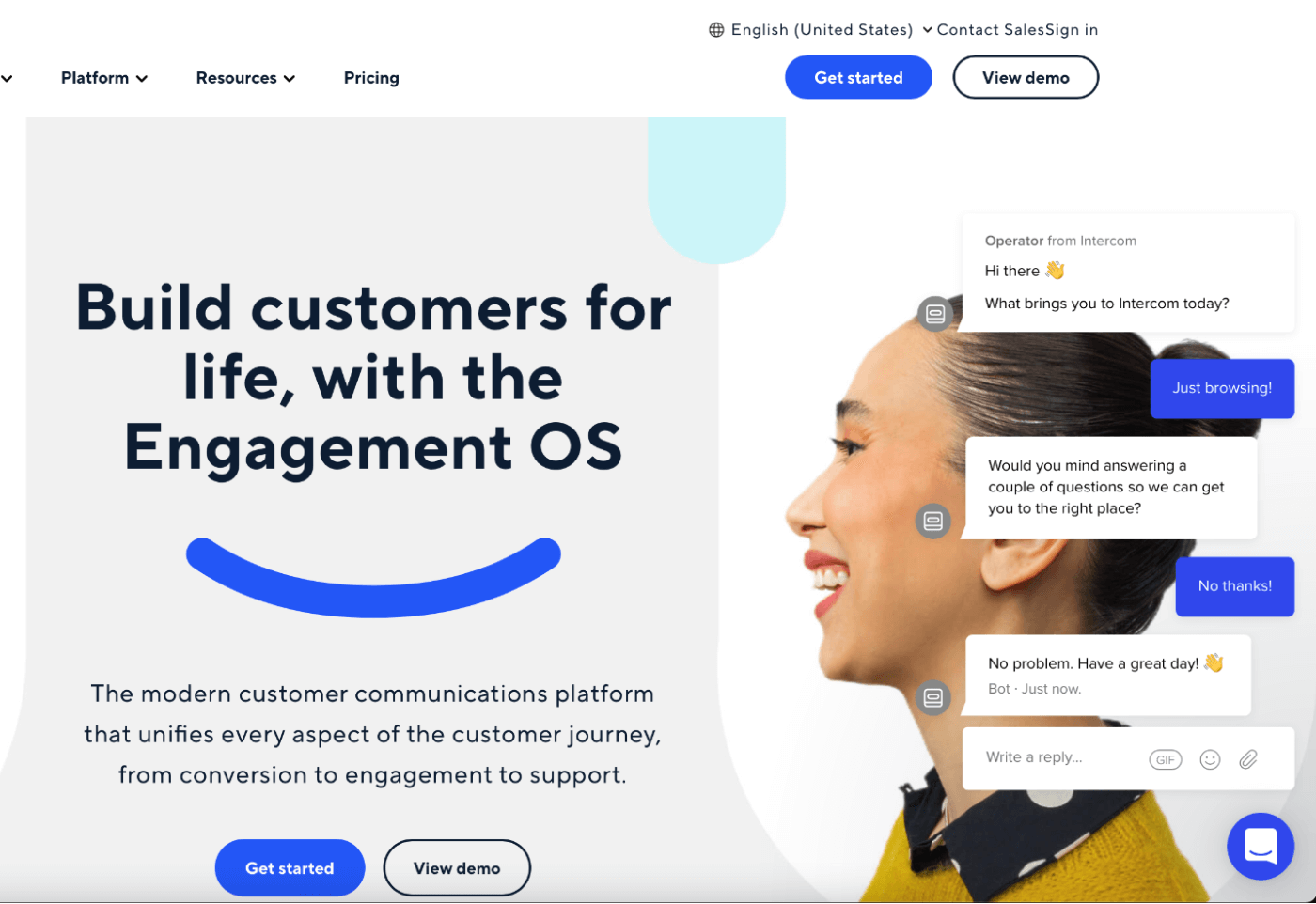 An example of a chatbot.