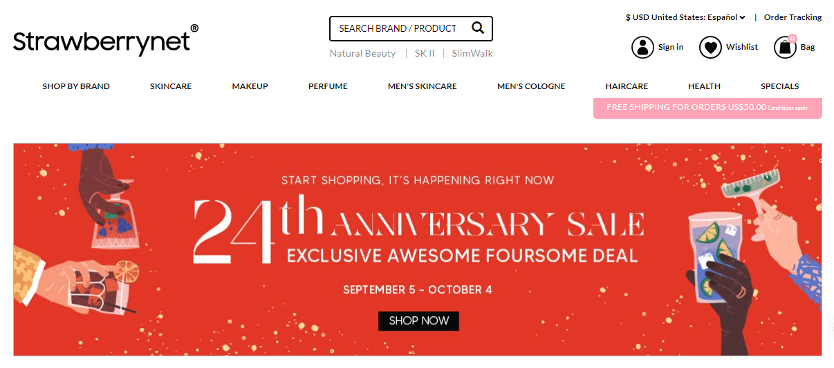 Strawberrynet homepage