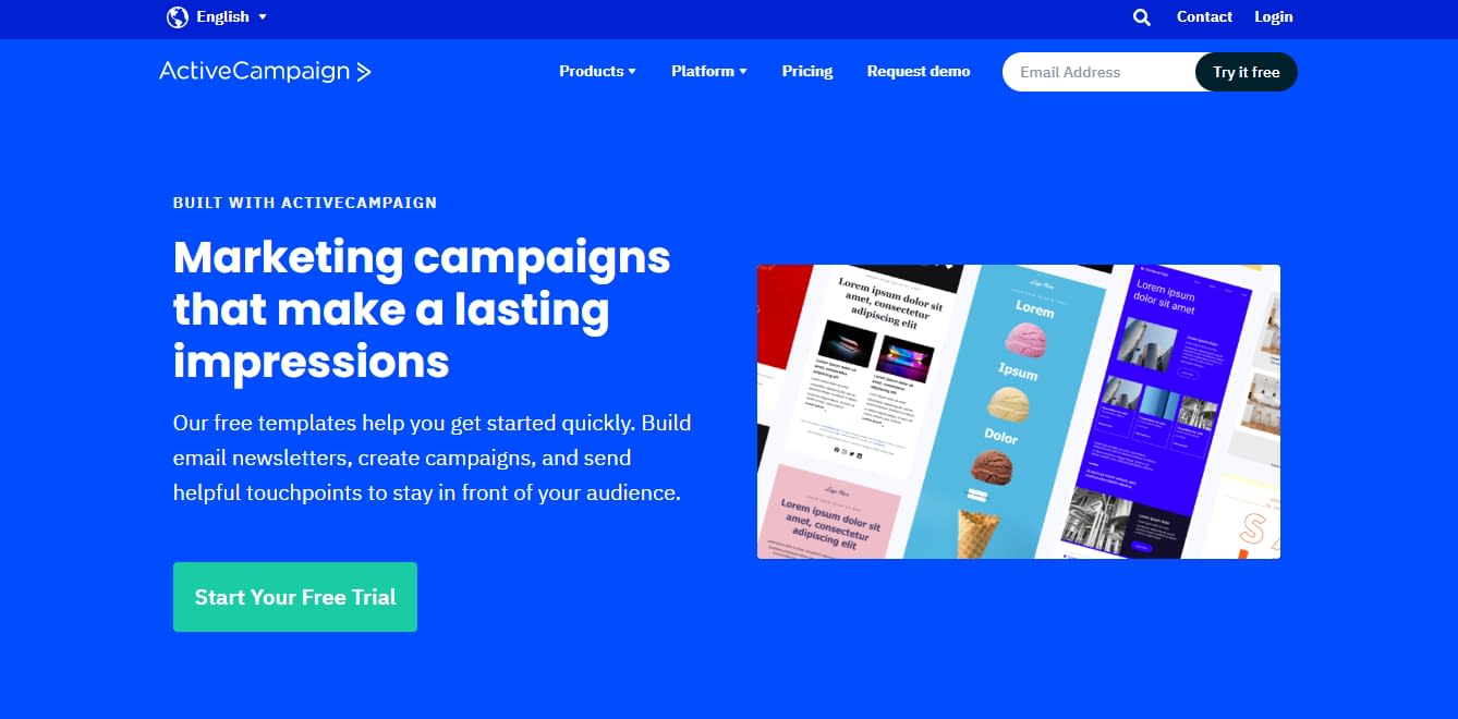 ActiveCampaign email templates.