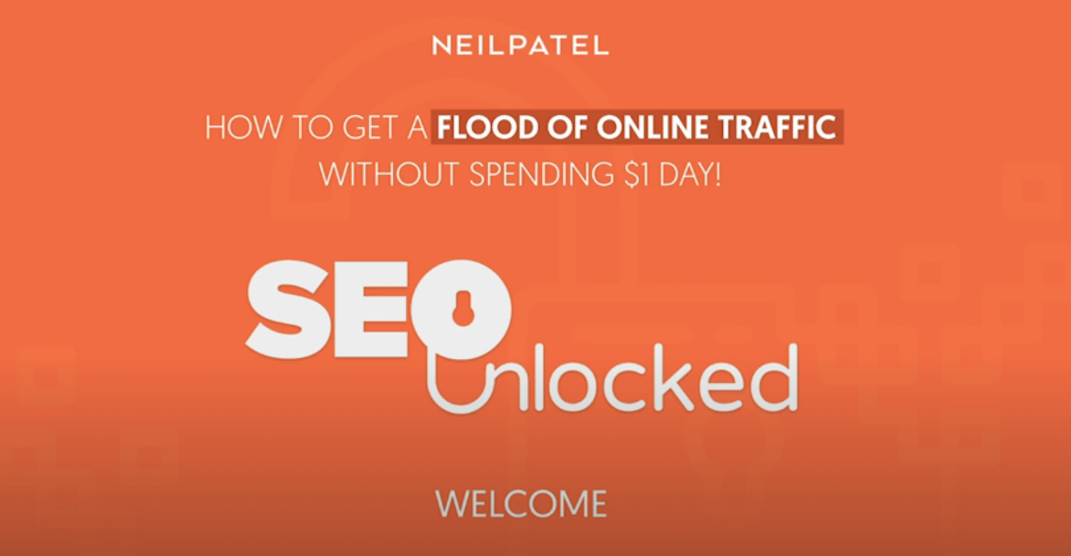 Neil Patel's SEO Unlocked course