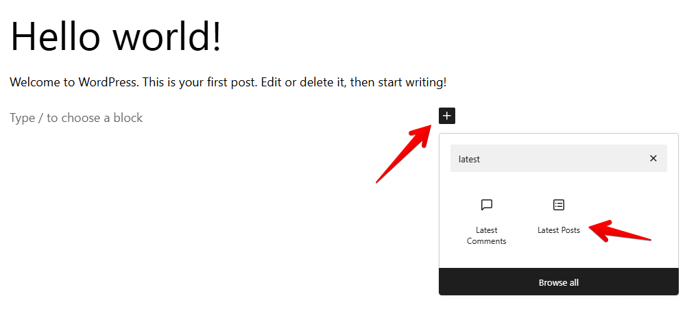 How to Show Your Site's Latest Posts on a Page in WordPress