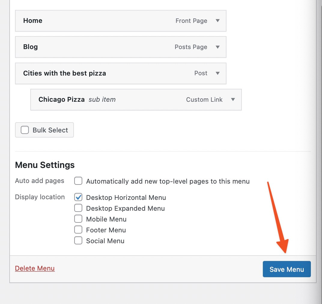 How to Link to Page Content From a WordPress Navigation Menu