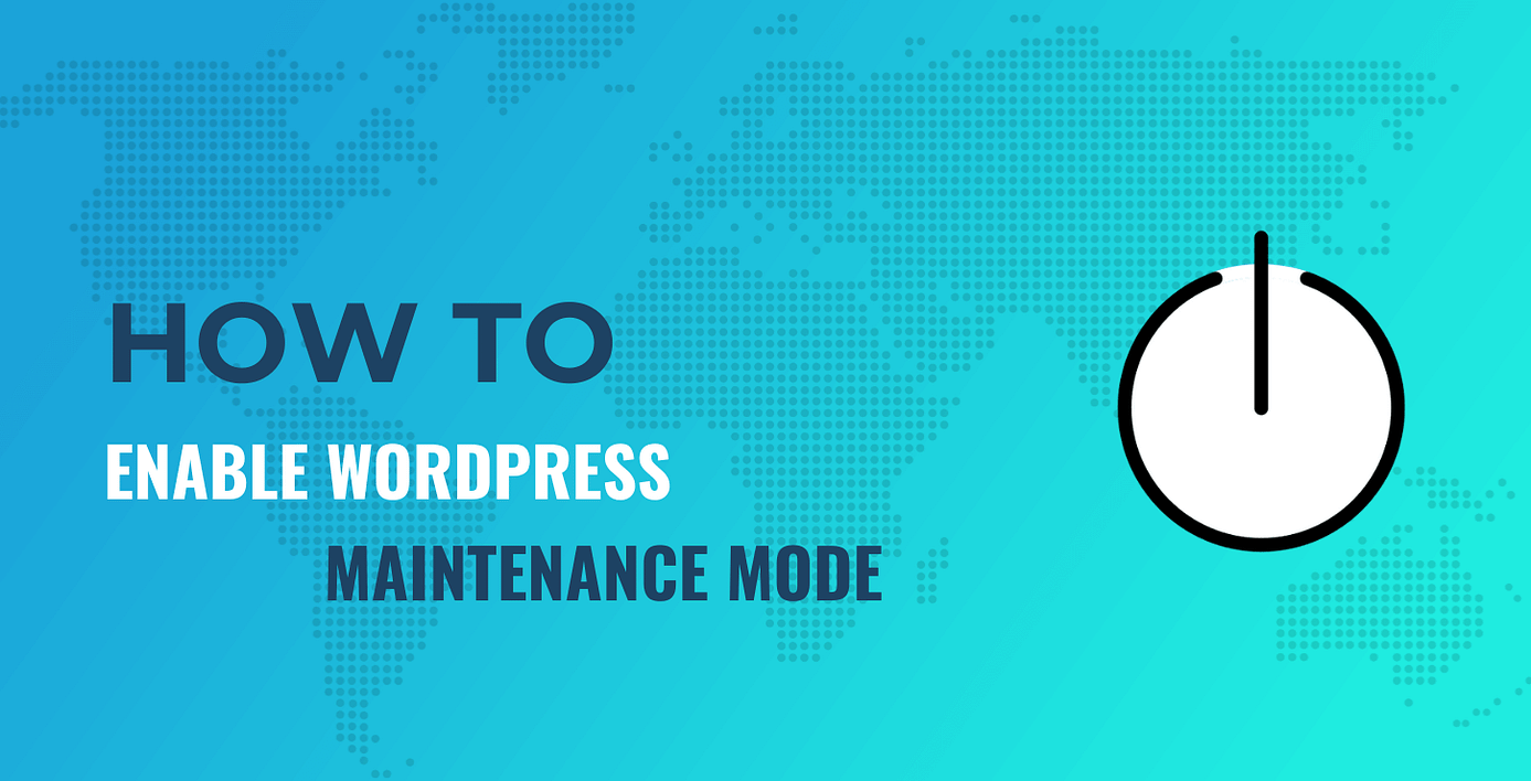 WordPress maintenance mode.