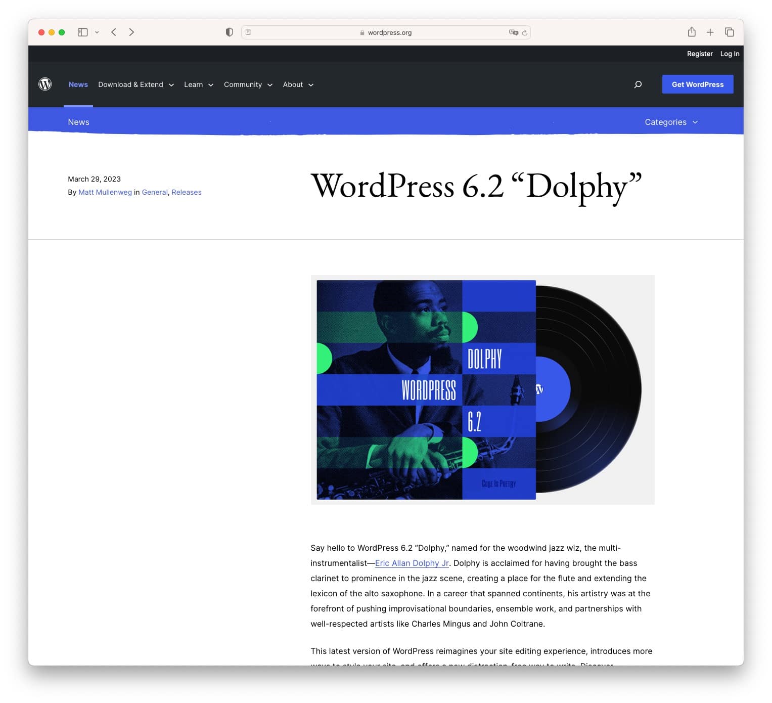 W Features Included WordPress 6.2 Released, Gutenberg Phase 3 Features, WordPress Site ...
