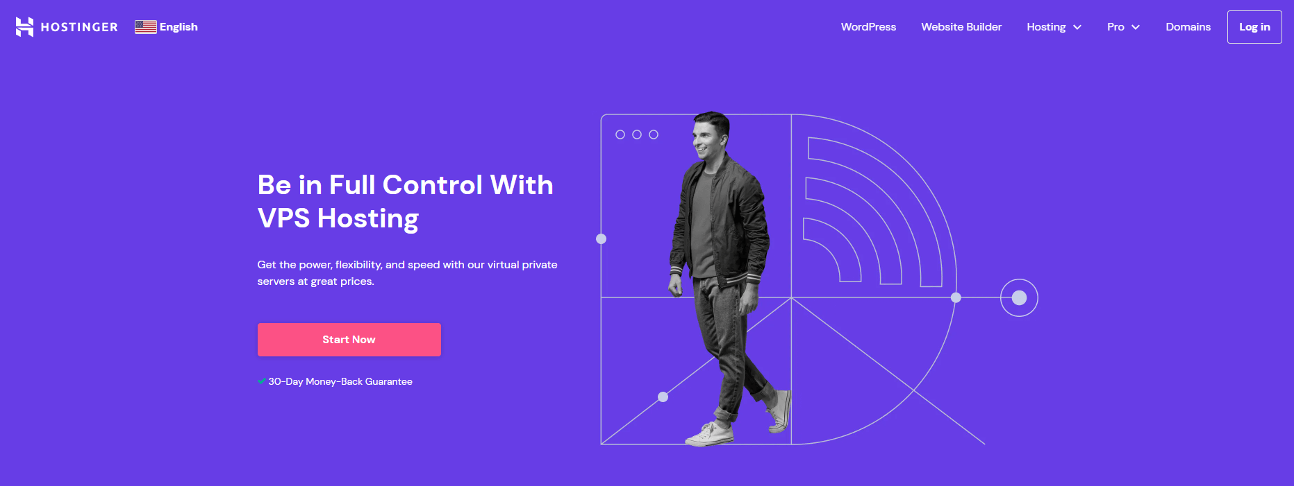 Hostinger VPS plans homepage.