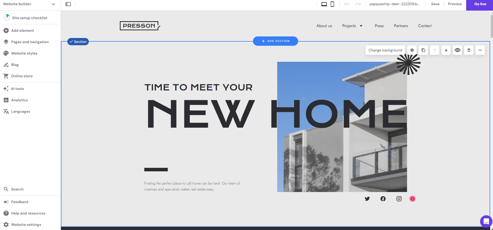 Hostinger review of the website builder.