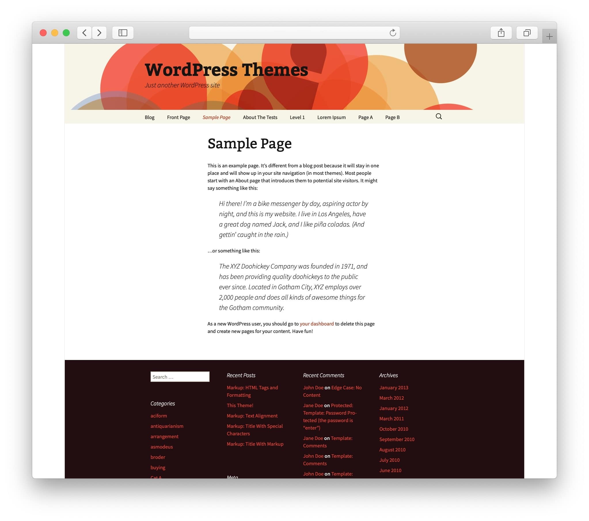 twenty thirteen page