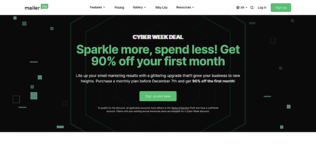 MailerLite Cyberweek Deal 2023