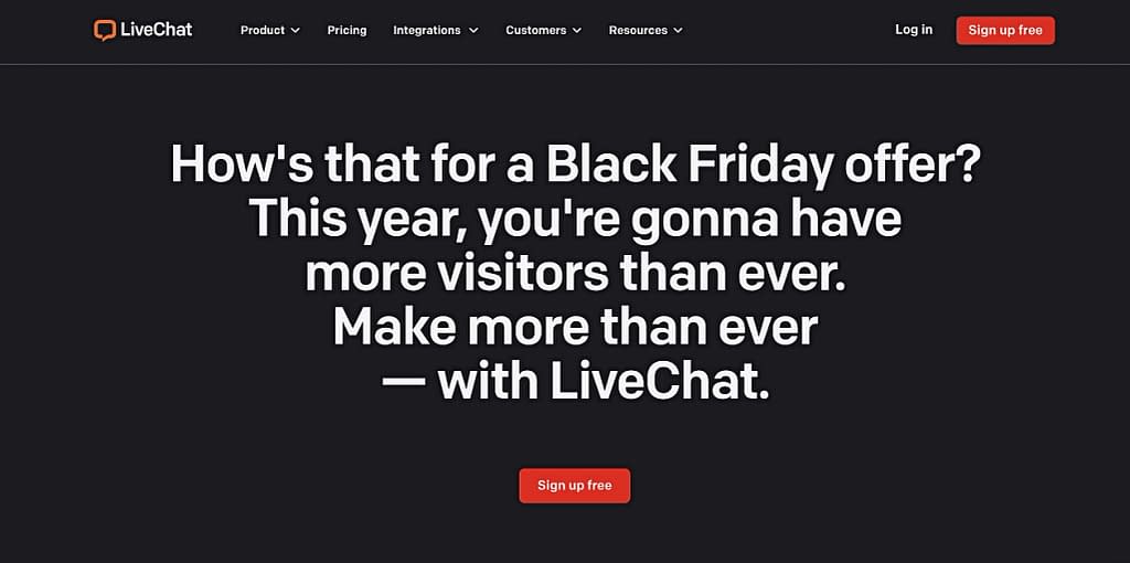 Cyber Monday / Black Friday 2023 deals for bloggers: LiveChat
