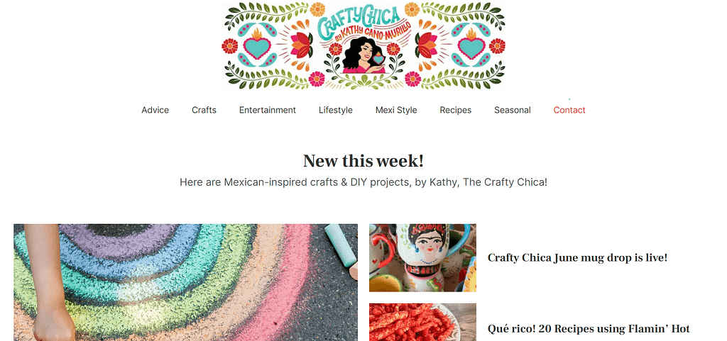 One of the best craft blogs around is Crafty Chica.