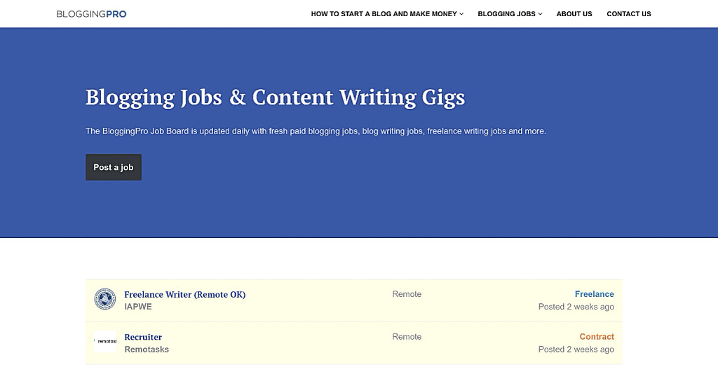 Here's how to hire writers for your blog using a pro job board like BloggingPro.